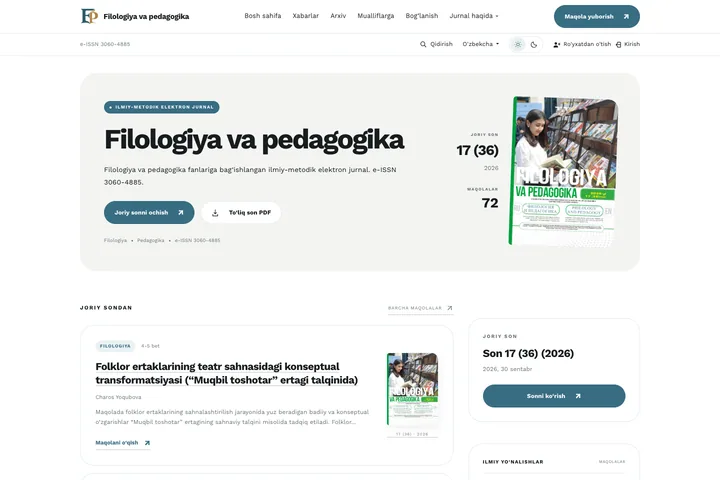 filologiyavapedagogika.uz — haqiqiy interfeys